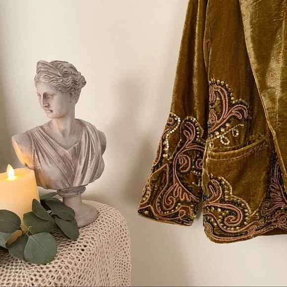 NWT Free People Starlight Velvet Jacket - Picture 7 of 14